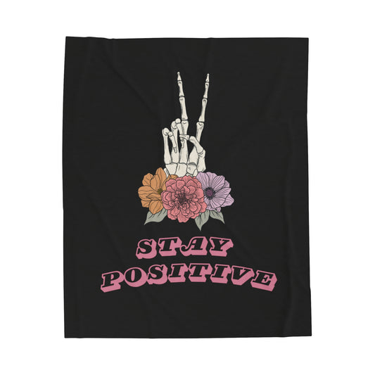 Skeleton Hands Affirmation Blanket - Snark & Serenity