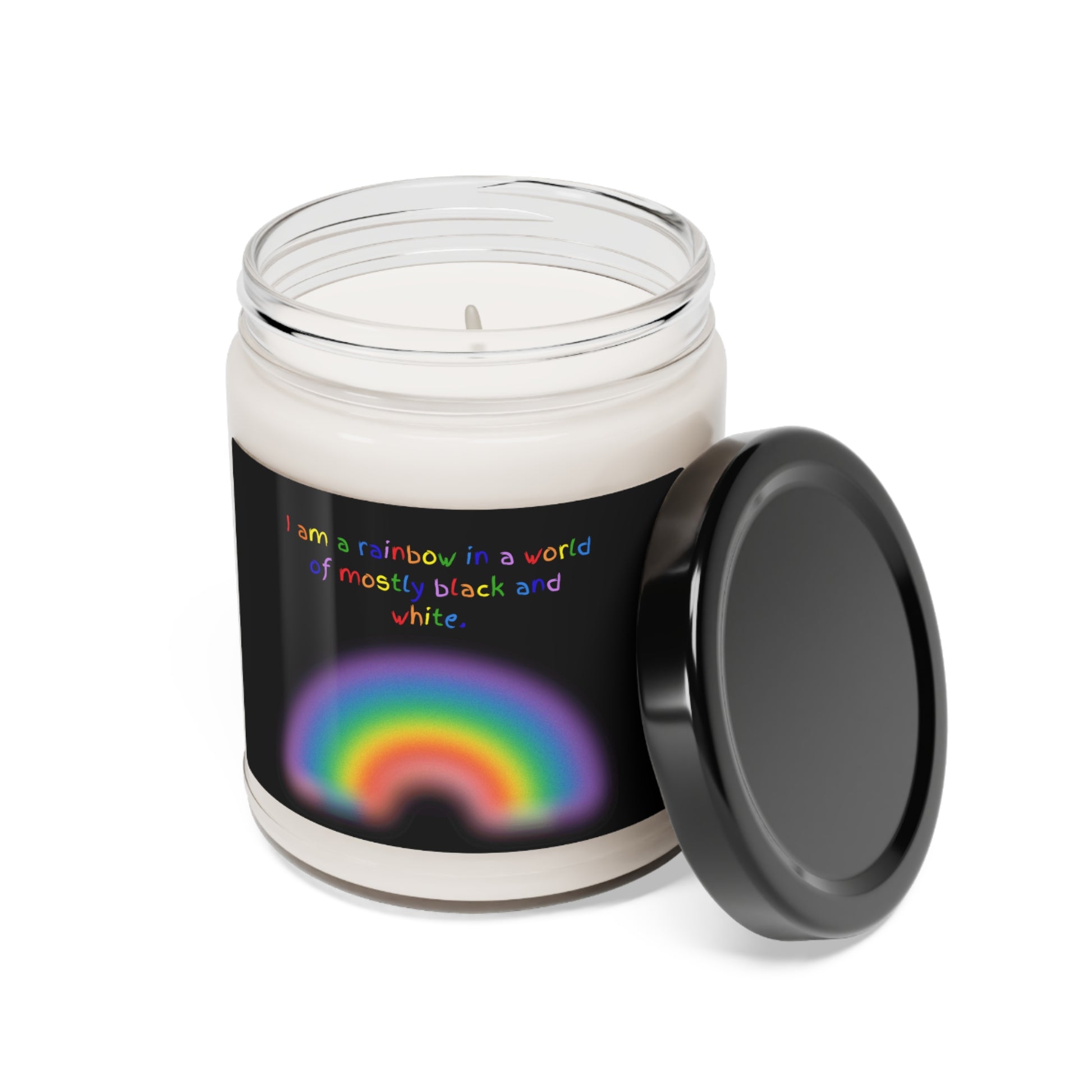 Rainbow Affirmation Candle - Snark & Serenity