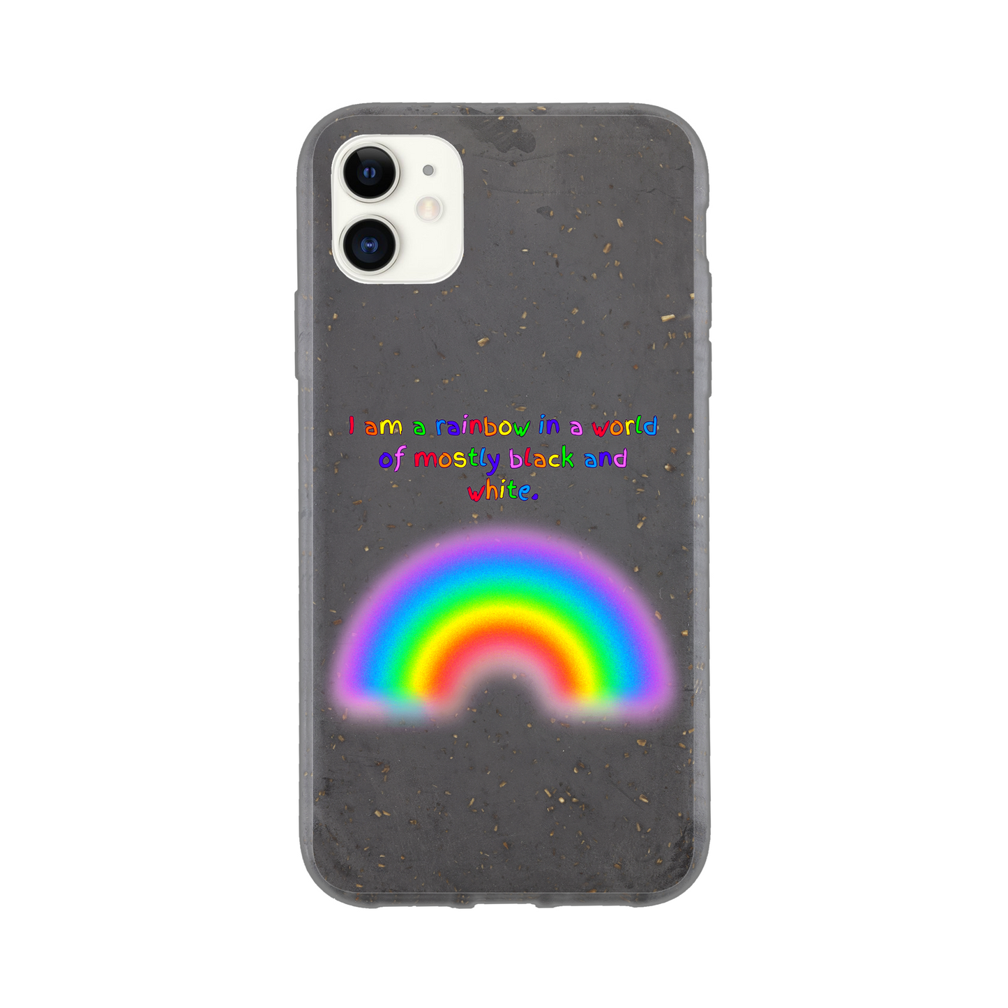 Rainbow Affirmation Eco-Friendly iPhone Case - Snark & Serenity