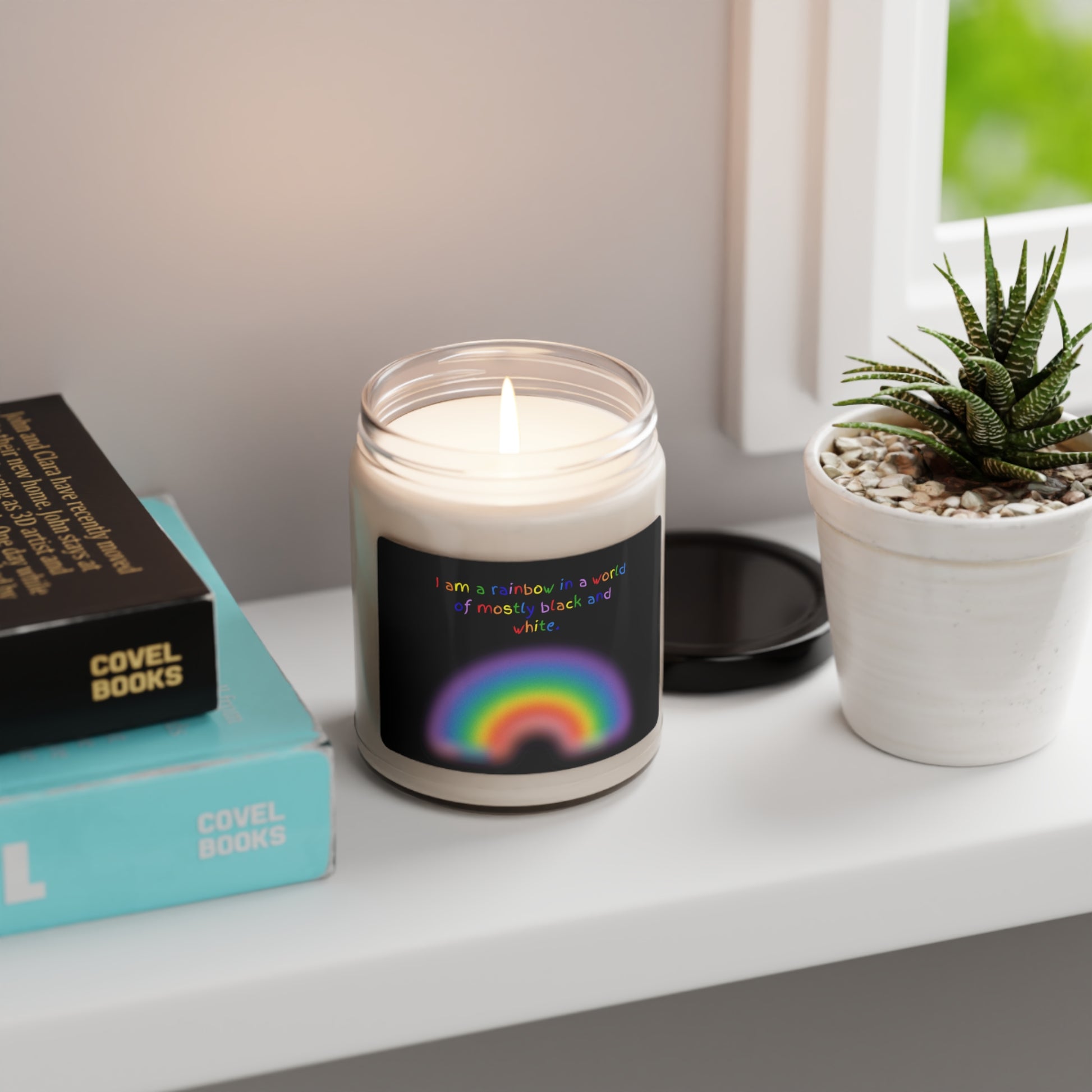 Rainbow Affirmation Candle - Snark & Serenity