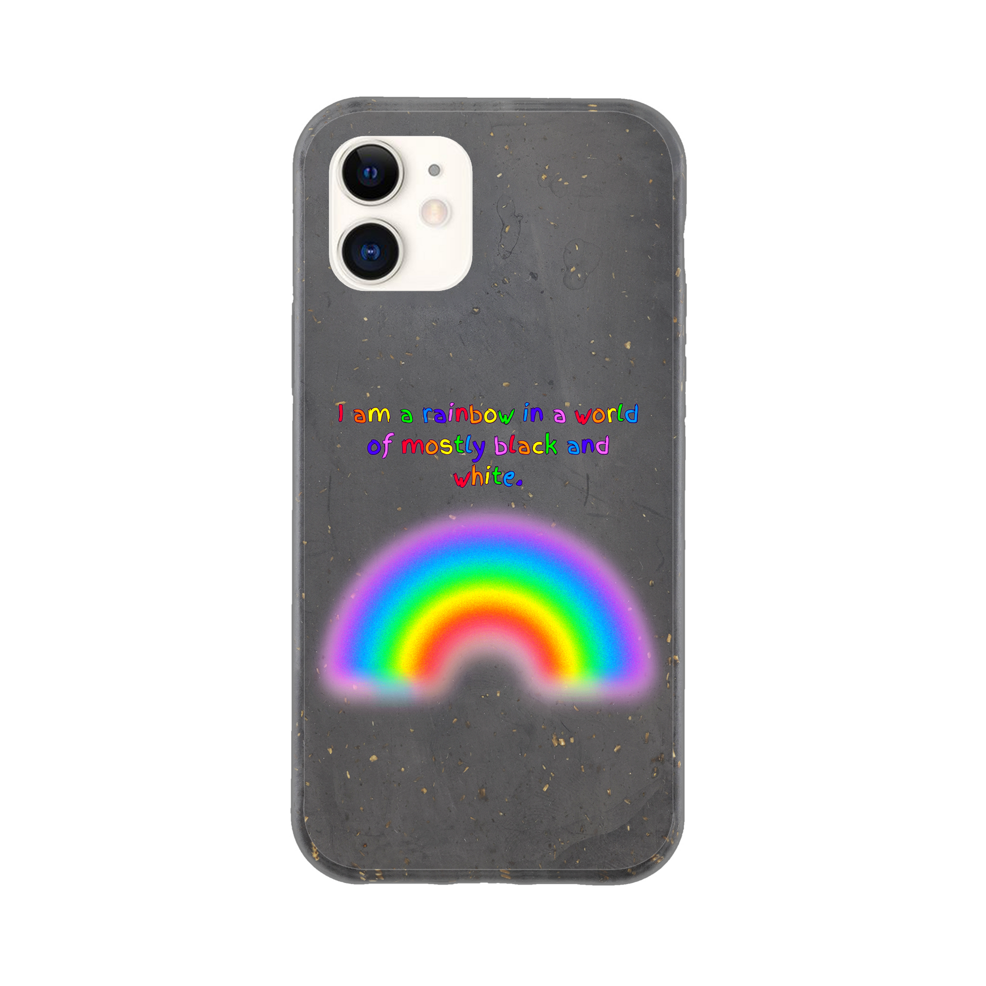 Rainbow Affirmation Eco-Friendly iPhone Case - Snark & Serenity